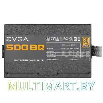 Блок питания EVGA 500W BQ (110-BQ-0500-K2) картинка 3